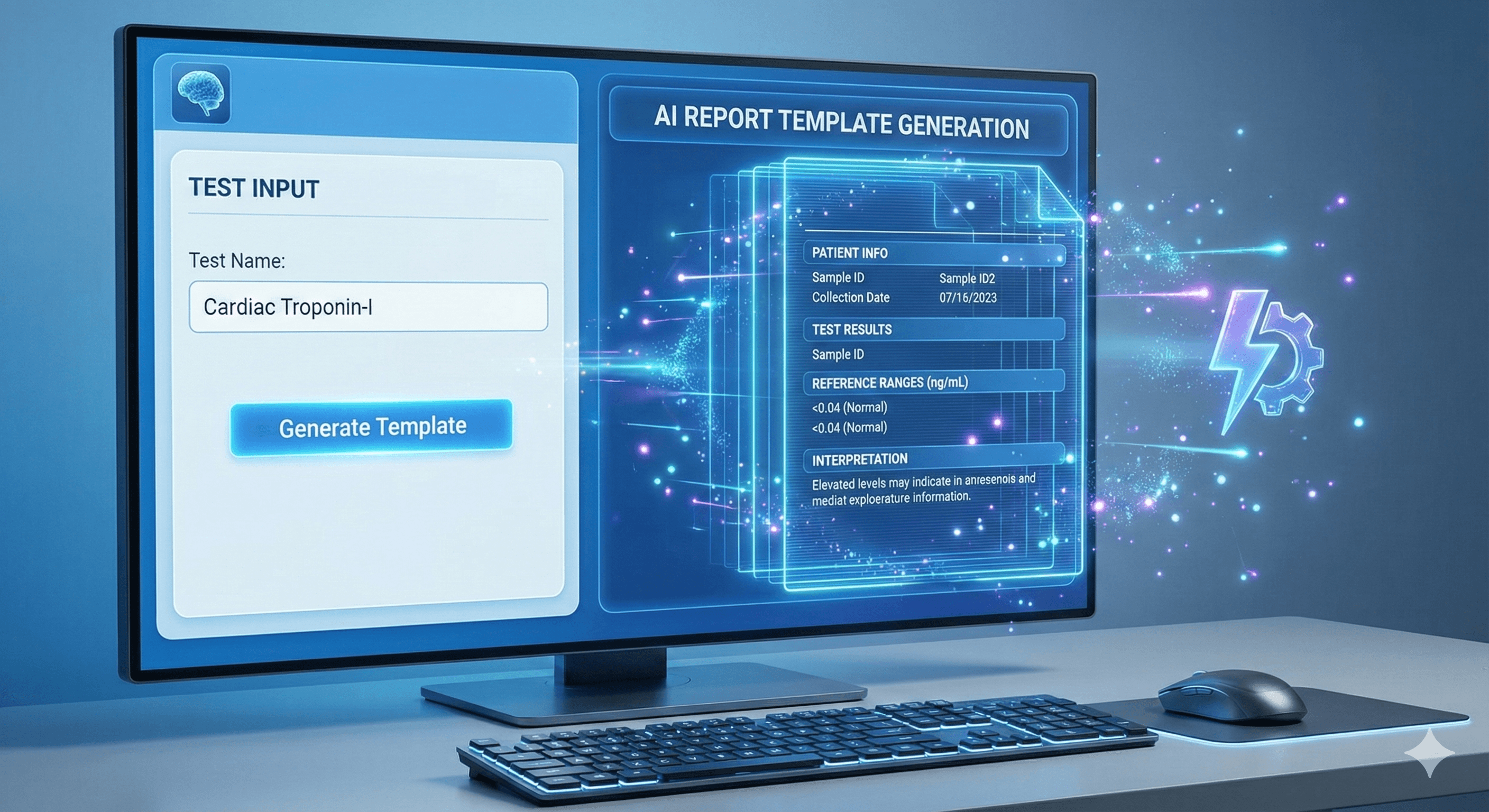 AI Report Template Generation image