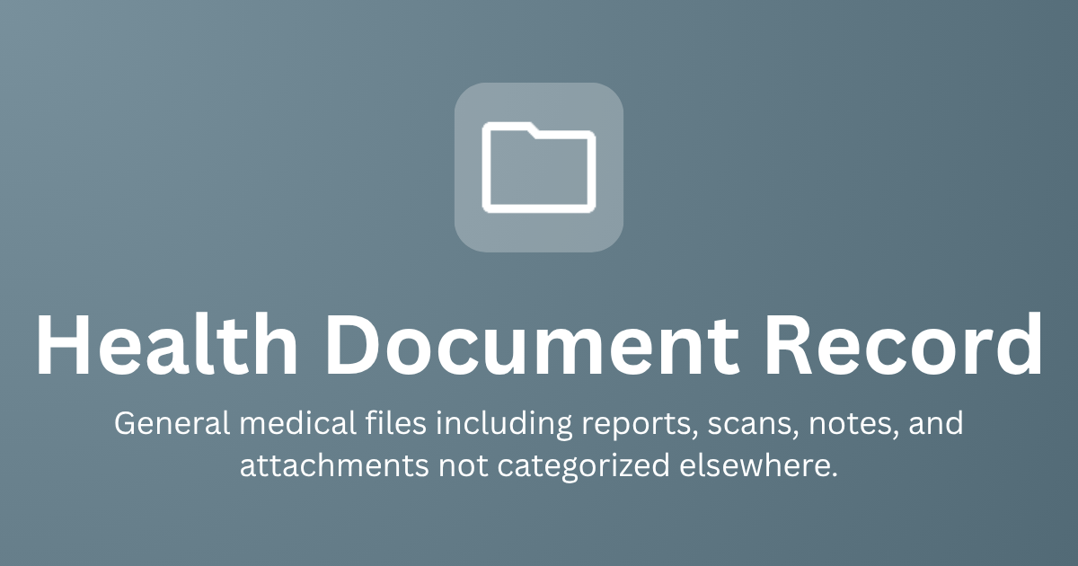 Health Document Record image