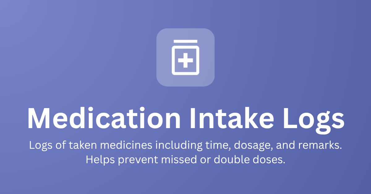 Medication Intake Logs image