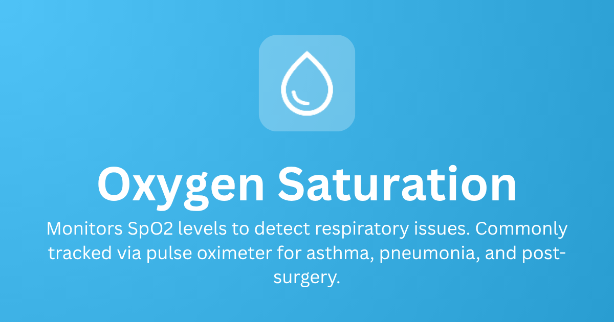 Oxygen Saturation image