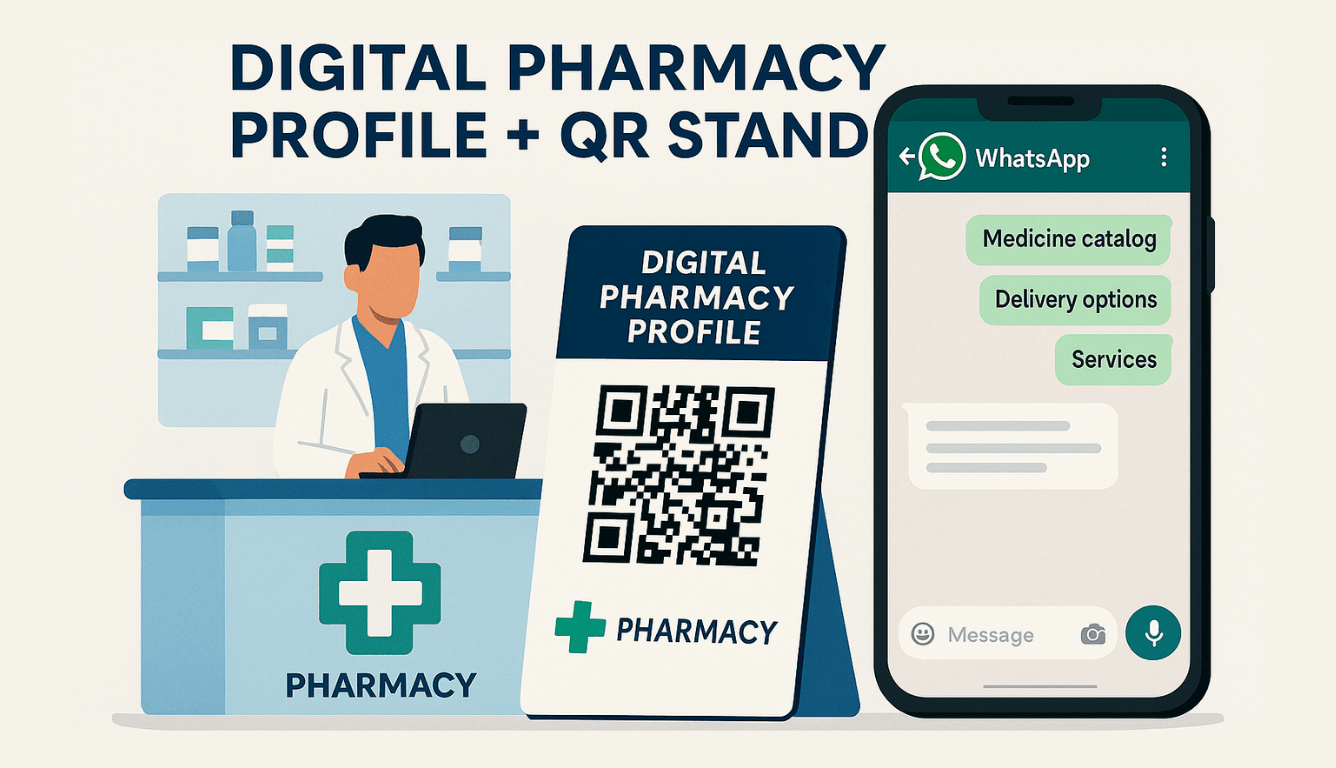 Digital Pharmacy Profile + QR image