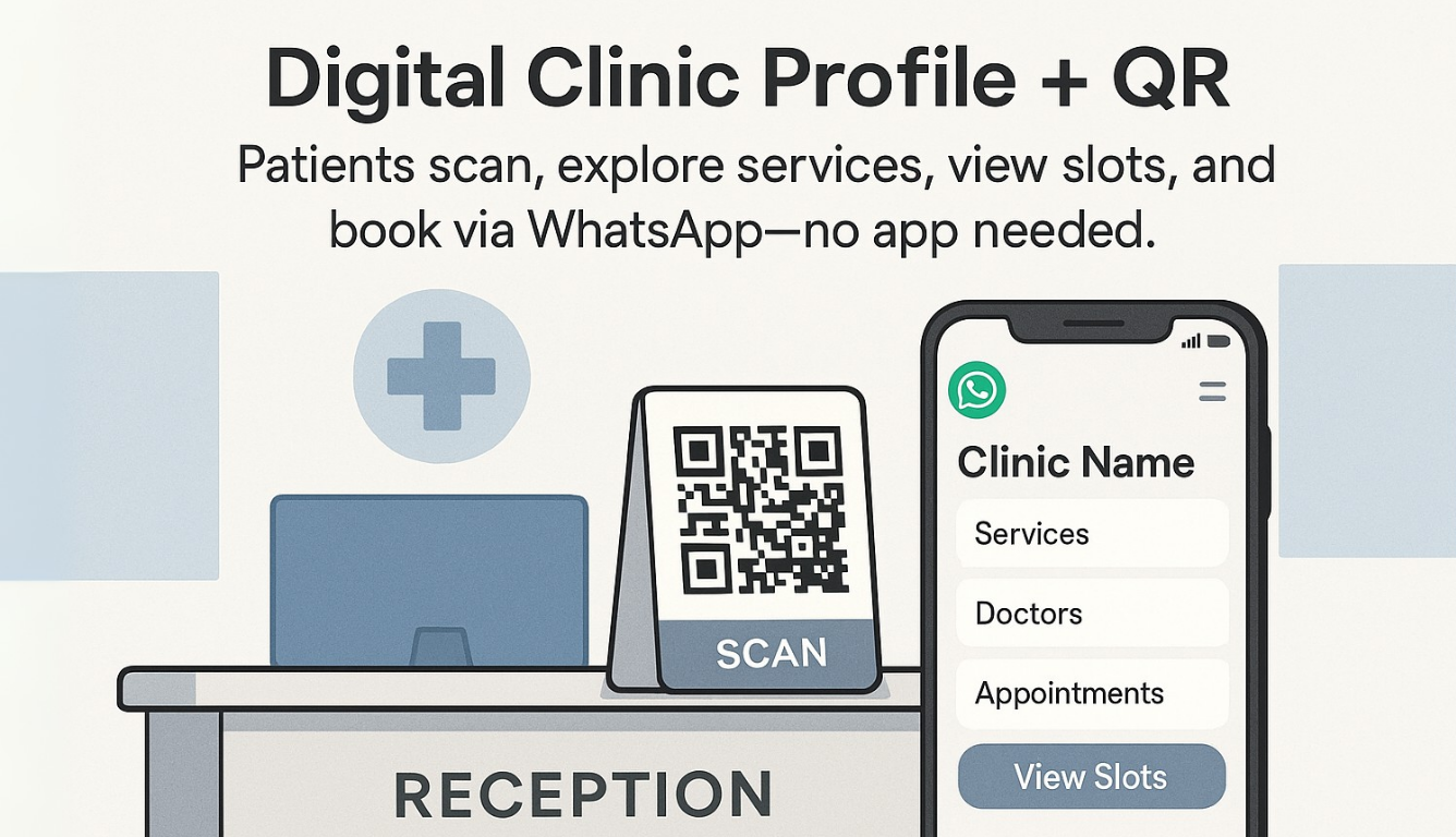 Digital Clinic Profile + QR image